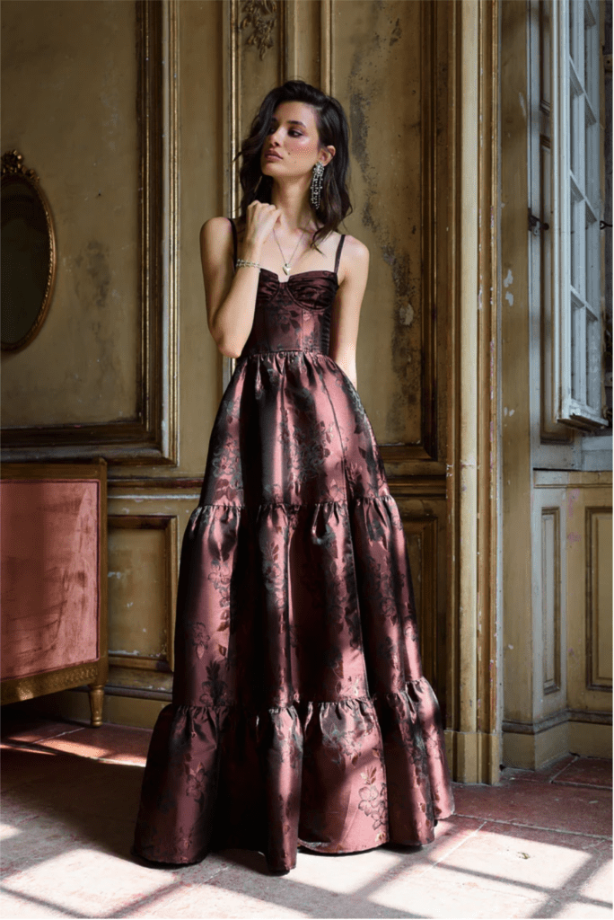 image from Over the MoonThe Lucetta Dress in Andorra Baroque Floral